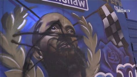 Nipsey Hussle mural vandalized in South Los Angeles | FOX 11 Los Angeles