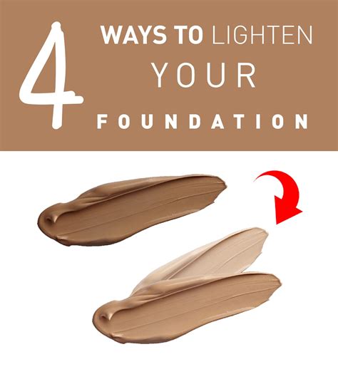 How to Lighten your Foundation (4 ways) | How to lighten, How to lighten foundation, Foundation tips