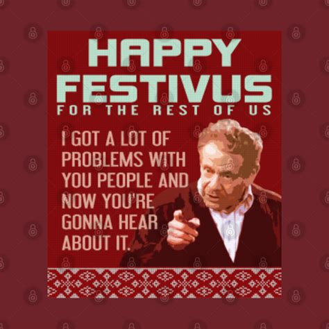 Happy Festivus - Seinfeld - Pin | TeePublic