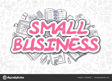 Small Business - Cartoon Magenta Text. Business Concept. — Stock Photo © tashatuvango #143034493