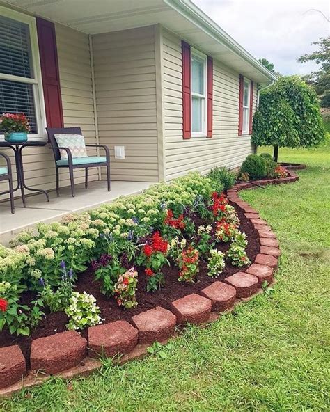 35 Best Garden Border Ideas with Red Brick - Homiku.com | Brick garden ...