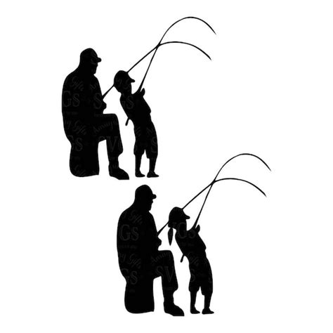 Fishing Buddies Svg Fathers Day Svg Dad and Daughter Fishing - Etsy