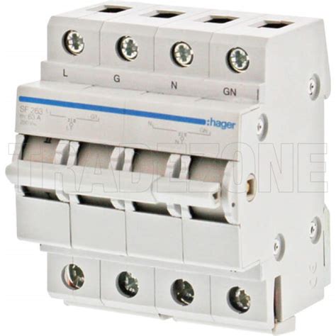 SF263 | Hager 63 Amp 2 Pole Changeover Switch 4.5kA