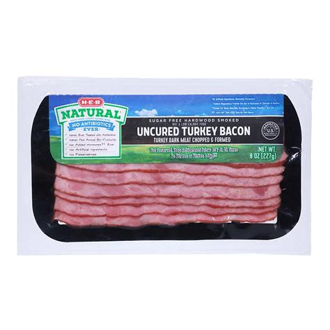 H-E-B Natural Uncured Turkey Bacon - Shop Meat at H-E-B