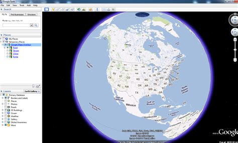 Turning on map view in Google Earth? - Geographic Information Systems Stack Exchange