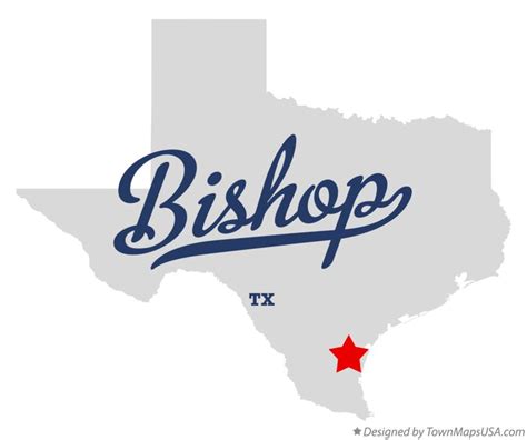 Map of Bishop, TX, Texas