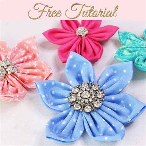 DIY Fabric Flowers - Pretty flowers to make | TREASURIE