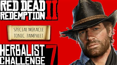 RDR2 | Herbalist 7 - Special miracle tonic pamphlet location - YouTube