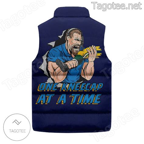 Motor City Dan Campbell One Kneecap At A Time Puffer Vest - Tagotee