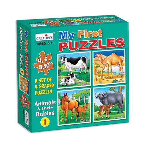 My First Puzzles- Animals And Their Babies - Creative Educational Aids