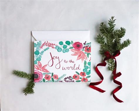 Joy to the World Christmas Card - White Clover Paper Co.