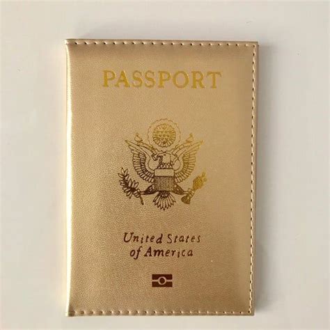 Image of Book and Ready Passport Cover (Gold and Gold) | Passport cover, Leather passport cover ...