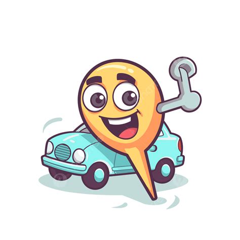 Car Keys Vector, Sticker Clipart Cartoon Car Icon With Key And Wrench, Sticker, Clipart PNG and ...