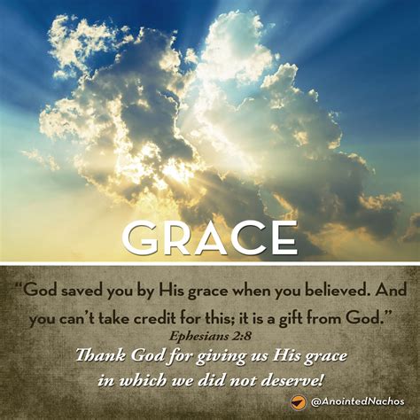 Thank God for giving us His grace in which we did not deserve! | Gods ...