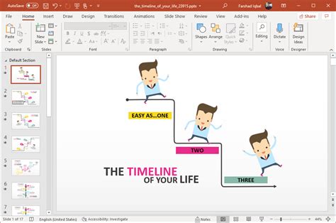 Timeline of Your Life PowerPoint Template