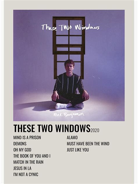 "These Two Windows by Alec Benjamin album poster" Sticker by shubi-dua ...