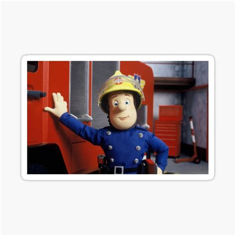 "Fireman Sam" Sticker for Sale by coolbro84 | Redbubble