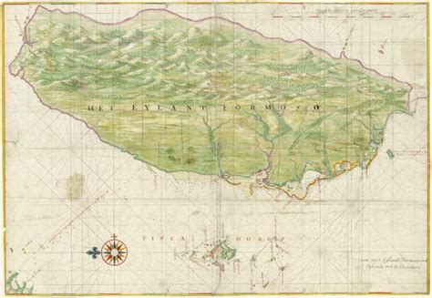 1640 Map of Formosa-Taiwan by Dutch 荷蘭人所繪福爾摩沙-臺灣 - Free Stock ...