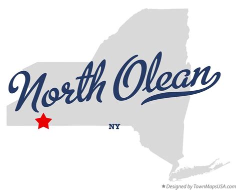 Map of North Olean, NY, New York