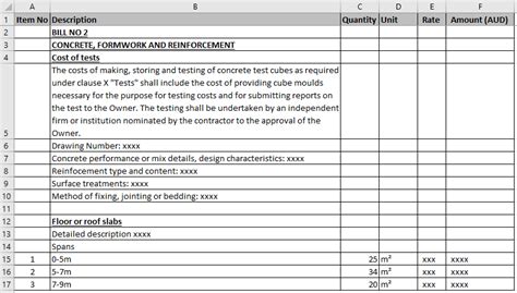 Bills of Quantities (BOQ) - AQSA