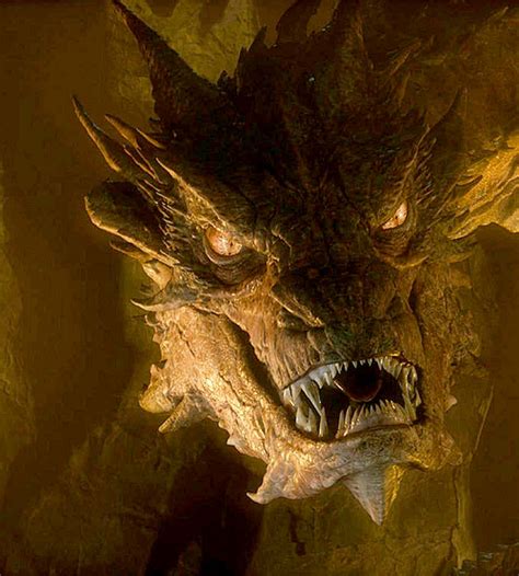 Smaug The Hobbit Movie Breathing Fire