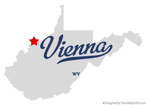 Map of Vienna, WV, West Virginia