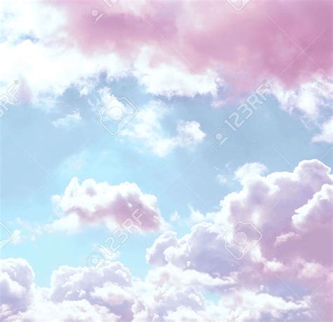 Blue Sky Background With Pink Clouds Stock Photo, Picture And ... | Blue sky background, Pink ...