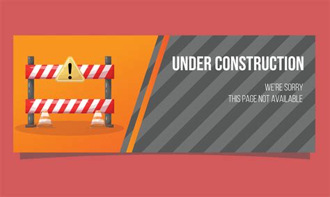 Under Construction Page Banner Free Vector 7138364 Vector Art at Vecteezy