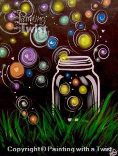 colorful firefly jar painting - Google Search | Oil pastel art, Painting art projects, Art painting