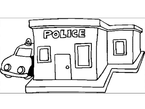 Police Station Coloring Pages - Free Printable Coloring Pages for Kids