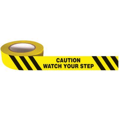 Self Adhesive Message Tape - Caution Watch Your Step|Seton Canada