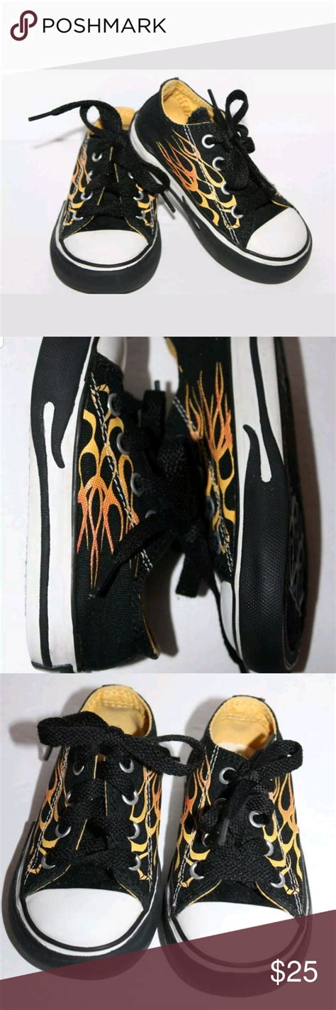 Converse "Flames" sz 5t | Fashion design, Clothes design, Fashion tips