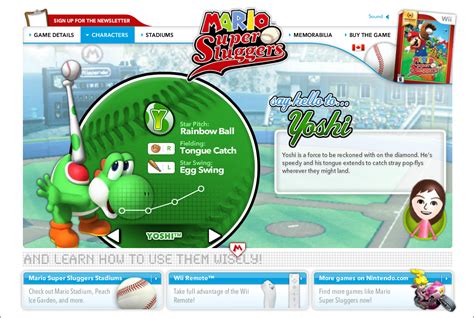 Mario Super Sluggers Microsite - Play Online on Flash Museum 🕹️