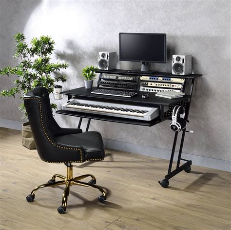 Suitor Music Recording Studio Desk in Black - Walmart.com