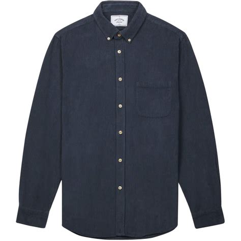 Portuguese Flannel Lobo Corduroy Shirt - Navy - AW22050.M