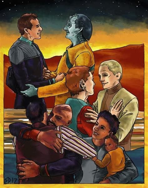 Deep Space Nine Reunion by TheGreenMoon on DeviantArt | Star trek art, Star trek ds9, Star trek ...