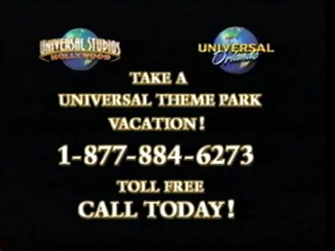 Universal Studios Hollywood/Universal Studios Florida Promo | Universal hollywood, Universal ...