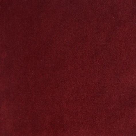 Wine Red Solid Velvet Upholstery Fabric