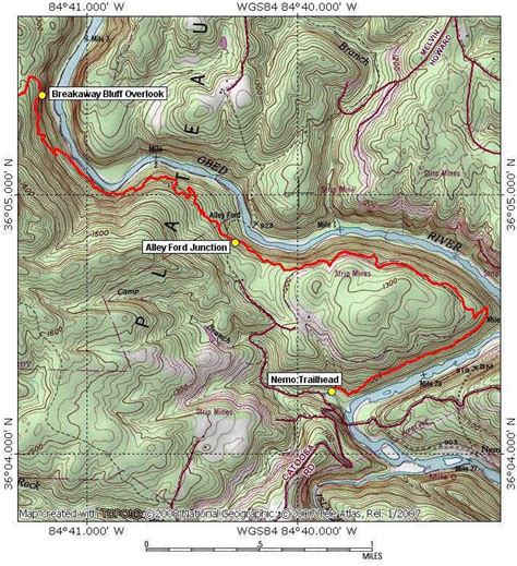 Cumberland Trails Conference | Obed River Topo Maps