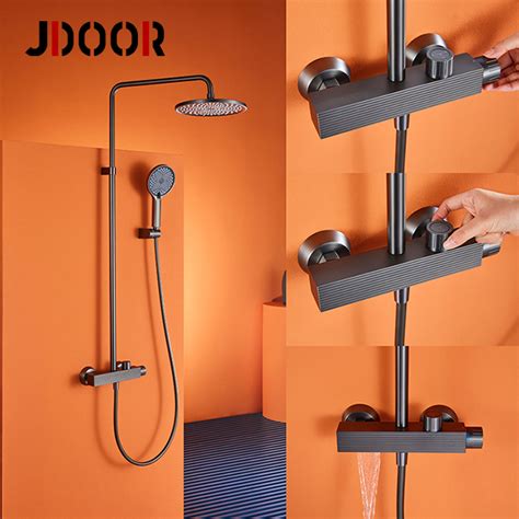 adjustable central brass Exposed shower Set for bathroom - Buy Exposed ...