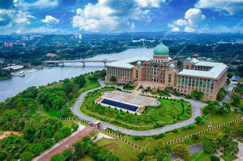 Premium Photo | Aerial View Of Jabatan Perdana Menteri at daytime in Putrajaya, Malaysia