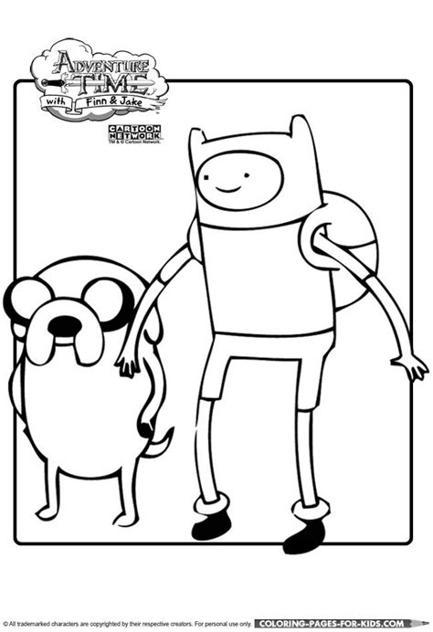 Adventure Time Printable Coloring Page For Kids - Finn and Jake Adventure Time | Adventure time ...