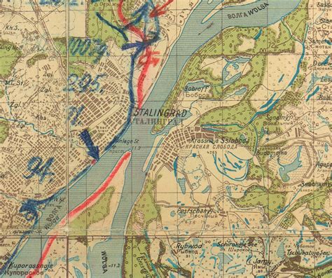 Stalingrad Front Lines German Battle Map – Battle Archives