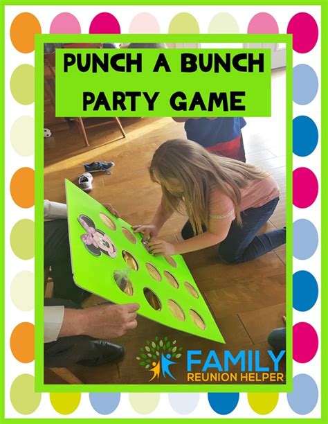 Punch a Bunch Party Game- DIY | Family Reunion Helper