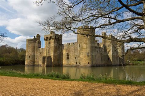 Stone castle drawbridge moat | Stock image | Colourbox