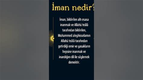 iman nedir/EBU NUH HOCA - YouTube