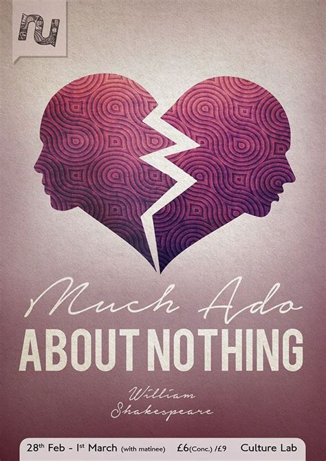 Much Ado About Nothing Production on Behance | Poster design, Play poster, Quote posters