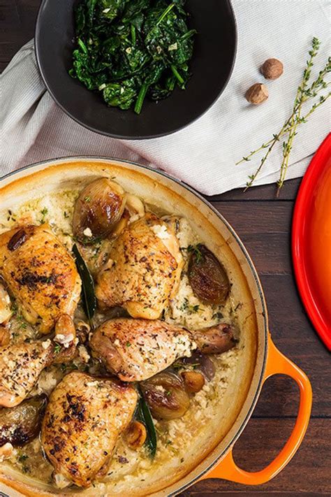 Provencal Braised Chicken in Milk | Recipe | Braiser recipes, Braising recipes, Le creuset recipes