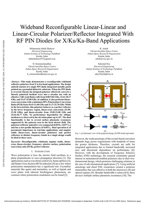 (PDF) Wideband Reconfigurable Linear-Linear and Linear-Circular ...