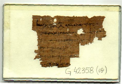 G 42358 Recto | Interactive Digital Museum of Greek Papyri from Ancient ...